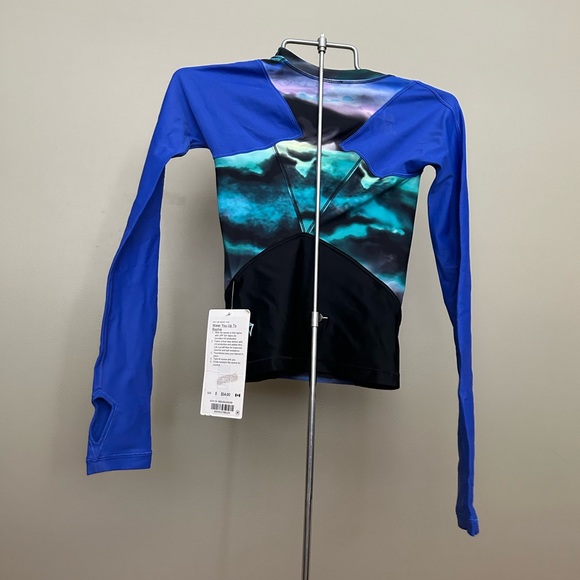Ivivva size 8 brand new water you up to rashie swim shirt with UV protection - Picture 2 of 5